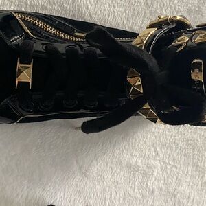 Michael Kors black urban leather high tops like new